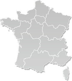 Carte de la métropole et Corse.